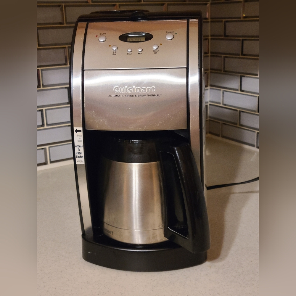 Cuisinart Stainless Steel and Black Coffee Brewer - Picture 3 of 9